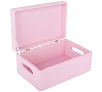 Creative Deco Grande Scatola in Legno Rosa 30 x 20 x 14 cm