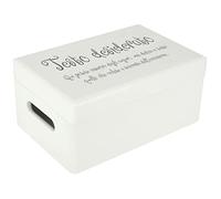 Creative Deco Il tuo Testo Personalizzata Bianca Scatola Regalo di Legno | Personalizzato Scatola dei Ricordi | Per Donna, Uomo e Coppie | Stampa a colori | Per Compleanno, Pasqua, Feste