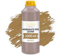 Creative Deco Mordente per Legno a Base d'Acqua | Colore Salice | 1L | Vernice a Rapida Essiccazione | per Pannelli in Legno, Cemento, Mattoni Carta da Parati, Efficienza anche al Esterno