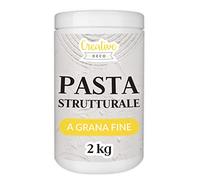 Creative Deco Pasta Strutturale a Grana Fine 2kg Massa Bianca