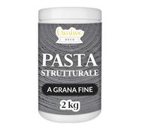 Creative Deco Pasta Strutturale a Grana Fine 2kg Massa Grigio Scuro Pasta Modellabile per Progetti Artistici Pittura Acrilica | Strutturale per Arte Facile da Usare per Effetti 3D | Struttura Sabbia