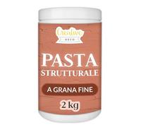 Creative Deco Pasta Strutturale a Grana Fine 2kg Massa Rosso Mattone Pasta Modellabile per Progetti Artistici Pittura Acrilica | Strutturale per Arte Facile da Usare per Effetti 3D | Struttura Sabbia