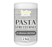 Creative Deco Pasta Strutturale Grossolana 2kg Massa Grigia Pasta Modellabile per Progetti Artistici Pittura Acrilica | Strutturale per Arte Facile da Usare per Creare Effetti 3D | Struttura Sabbia