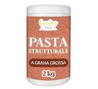 Creative Deco Pasta Strutturale Grossolana 2kg Massa Rosso Mattone Pasta Modellabile per Progetti Artistici Pittura Acrilica | Strutturale per Arte Facile da Usare per Effetti 3D | Struttura Sabbia