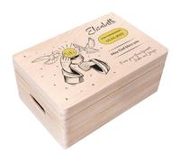 Creative Deco Prima Comunione Scatola di Regalo Personalizzato | Scatola della Memoria in Legno per Bambino/Bambina | Personalizzata - Calice e Colomba | Incisione | per Ragazzo e Ragazza | Addobbi