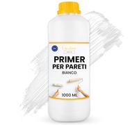Creative Deco Primer per Pareti 1L Bianco | Fissativo, Isolante | Aderenza della Vernice, Blocca le Macchie, Asciugatura Rapida | Senza Solventi | Primer Murale Pareti e Soffitto | Copertura ca. 5 m²