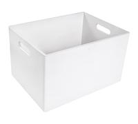 Creative Deco Scatola Bianca in Legno con Maniglie 40 x 30 x 24 cm