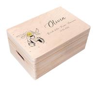 Creative Deco Scatola dei Ricordi con Calice e Colomba per Comunione | Personalizzabile con incisione, ideale come regalo e decorazione per la Prima Comunione di bambini e bambine