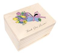 Creative Deco Scatola dei Ricordi Onomastico Personalizzata in Legno | 40x30x24 cm (+/-1cm) | Vari Motivi | Per Giocattoli Regali | Grandi Dimensioni Coperchio e Incisione