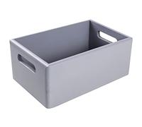 Creative Deco Scatola Grigia in Legno con Maniglie 30 x 20 x 13 cm