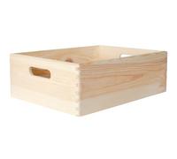 Creative Deco Scatola in Legno con Maniglie 40 x 30 x 13 cm