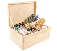 Creative Deco Scatola in Legno Grande con Coperchio 30 x 20 x 14 cm
