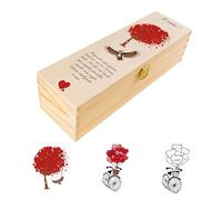Creative Deco Scatola in Legno per 1 Bottiglia di Vino con Testo