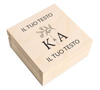 Creative Deco Scatola Matrimonio Personalizzata, Iniziali degli Sposi