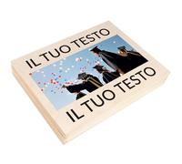 Creative Deco Scatola Personalizzata con la tua Foto e tuo Foto per Natale | Scatola in Legno | 34 x 25,3 x 5,3 cm | Scatola per un Regalo Personalizzato | per Donne, Uomini e Coppie | Scatola Regalo