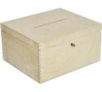 Creative Deco Scatola Porta Buste in Legno, per Matrimonio | Serratura a Chiave