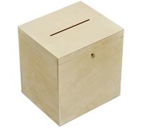 Creative Deco Scatola Porta Buste in Legno, per Matrimonio | Serratura a Chiave