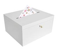 Creative Deco Scatola Porta Buste Matrimonio in Legno 29 x 25 x 15 cm