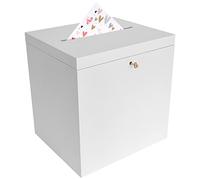 Creative Deco Scatola Porta Buste Matrimonio in Legno 29 x 25 x 30 cm