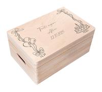 Creative Deco Scatola Regalo in Legno con Testo per Compleanno | Personalizzabile con il tuo testo, vari temi e motivi disponibili, ideale come scatola dei ricordi per donne, uomini e coppie