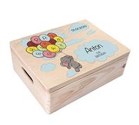 Creative Deco Scatola Ricordo Compleanno Bambino Personalizzata, Elefante