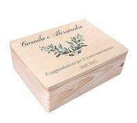 Creative Deco Scatola Ricordo Matrimonio Personalizzata, Ramoscelli