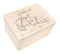 Creative Deco Scatola Ricordo Nascita e Battesimo Personalizzata, Unisex