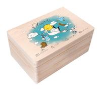 Creative Deco Scatola Ricordo Nascita Personalizzata, Cicogna Blu