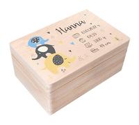 Creative Deco Scatola Ricordo Nascita Personalizzata, Elefanti