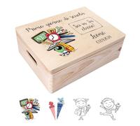 Creative Deco Scatola Ricordo Scuola Personalizzata con Testo