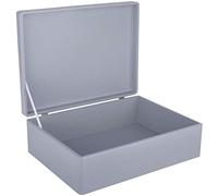 Creative Deco Scatola XL in Legno Grigia, 40 x 30 x 14 cm