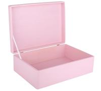 Creative Deco Scatola XL in Legno Rosa, 40 x 30 x 14 cm