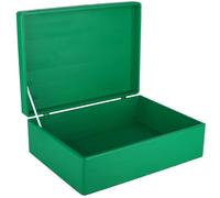 Creative Deco Scatola XL in Legno Verde, 40 x 30 x 14 cm