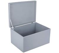 Creative Deco XXL Grande Grigio Scatola Legno con Coperchio per Regalo | 40x30x24 cm (+/- 1) | Regalo, Cassetta Conteniore Portaoggetti Portagiochi | per Decoupage Documenti Giocattoli