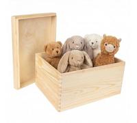 Creative Deco Scatola XXL in Legno Naturale, 40 x 30 x 22 cm