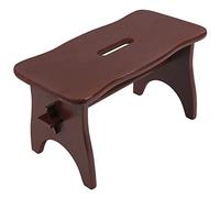 Creative Deco Sgabello Basso in Legno, Gradino e Poggiapiedi