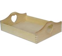 Creative Deco Vassoio Legno con Maniglie | Per Servire Cibo, Colazione, Caffè