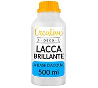 Creative Deco Vernice Finale Lucida a Base d'Acqua, 500 ml