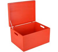 Creative Deco XXL Grande Scatola in Legno con Coperchio | 40 x 30,5 x 24 cm