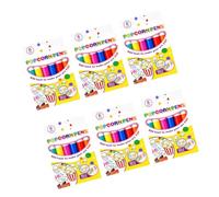 Creative Decor - Penne multicolore per studenti, confezione da 6 | Progetti di carta, effetti di linea espansi a caldo, dettagli rialzati, divertimento di disegno