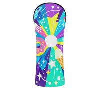 Creative Dessert Planet - Set di coperture colorate da golf, impermeabili, con etichette intercambiabili n. per conducente, legno fairway ibrido