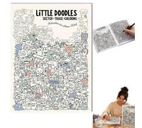 Creative Doodle Art Coloring Book, Trace & Color Line, per ridurre l'ansia