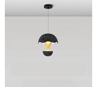 Creative Eggcement Light 9In Multi-Colour Metal Chandeliers Bedside Café Decorative Lighting Fixture Modern Minimalist Led Hanging Lamp/Black