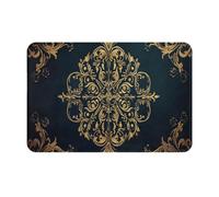 Creative Flower And Geometric Design Tappeto Da Bagno Asciugatura Rapida Zerbino Asciugapassi Confortevole Tappeti Da Bagno Per Doccia Esterno Cucina 40X60Cm