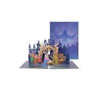 Creative Foldable Gifts Postcard Christmas Themed Card with Envelope Handmade Festival Greeting Card for Friend