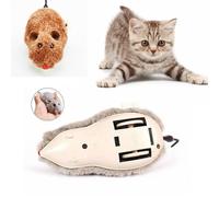 Creative Funny Clockwork Spring Power Plush Mouse Toy Cat Dog Playing Toy Mechanical Motion Rat Pet Accessories