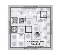 creative Grids 10,2 cm Curvy Log Cabin Trim Tool Quilt template righello CGRJAW6MINI
