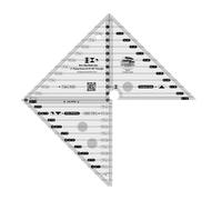Creative Grids 6in Flying Geese & 45 90 Degree Triangle Quilt Ruler - CGRMSFG4590