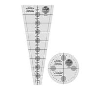 Creative Grids Circle Segment Quilting Ruler 18 Degree Wedge Quilt Ruler by