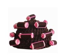 Creative Hair Curler Caps for Plain Headwear Hat for Masquerade Party Teme Party Supplies Headwear (marrone)